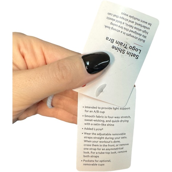 lululemon athletica Lululemon Satin Shine Logo Train Bra (XS/NWT) - Picture 7 of 7